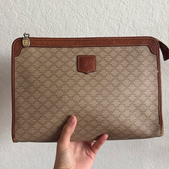 Celine Macadam Clutch Portfolio Crossbody bag - Picture 1 of 9